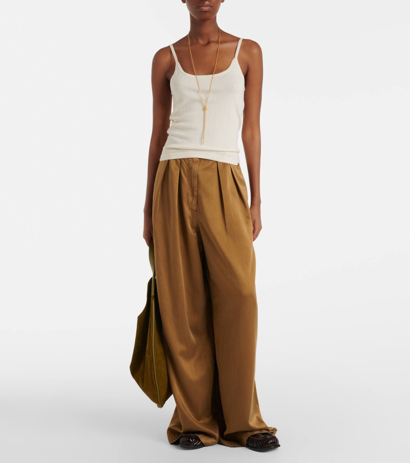 extreme cashmere N°471 Britney cotton and cashmere tank top outlook