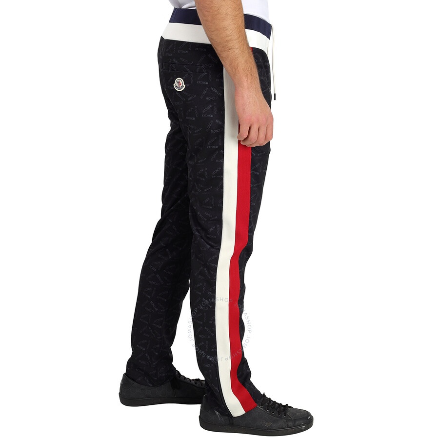 Moncler Men's Black Logo Accent Sweat Pants - 4