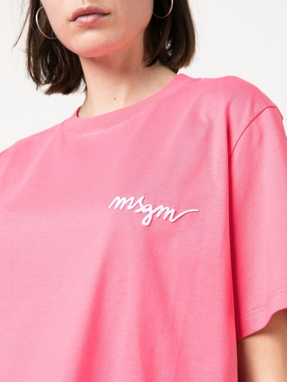 logo-embroidered short-sleeve T-shirt - 5