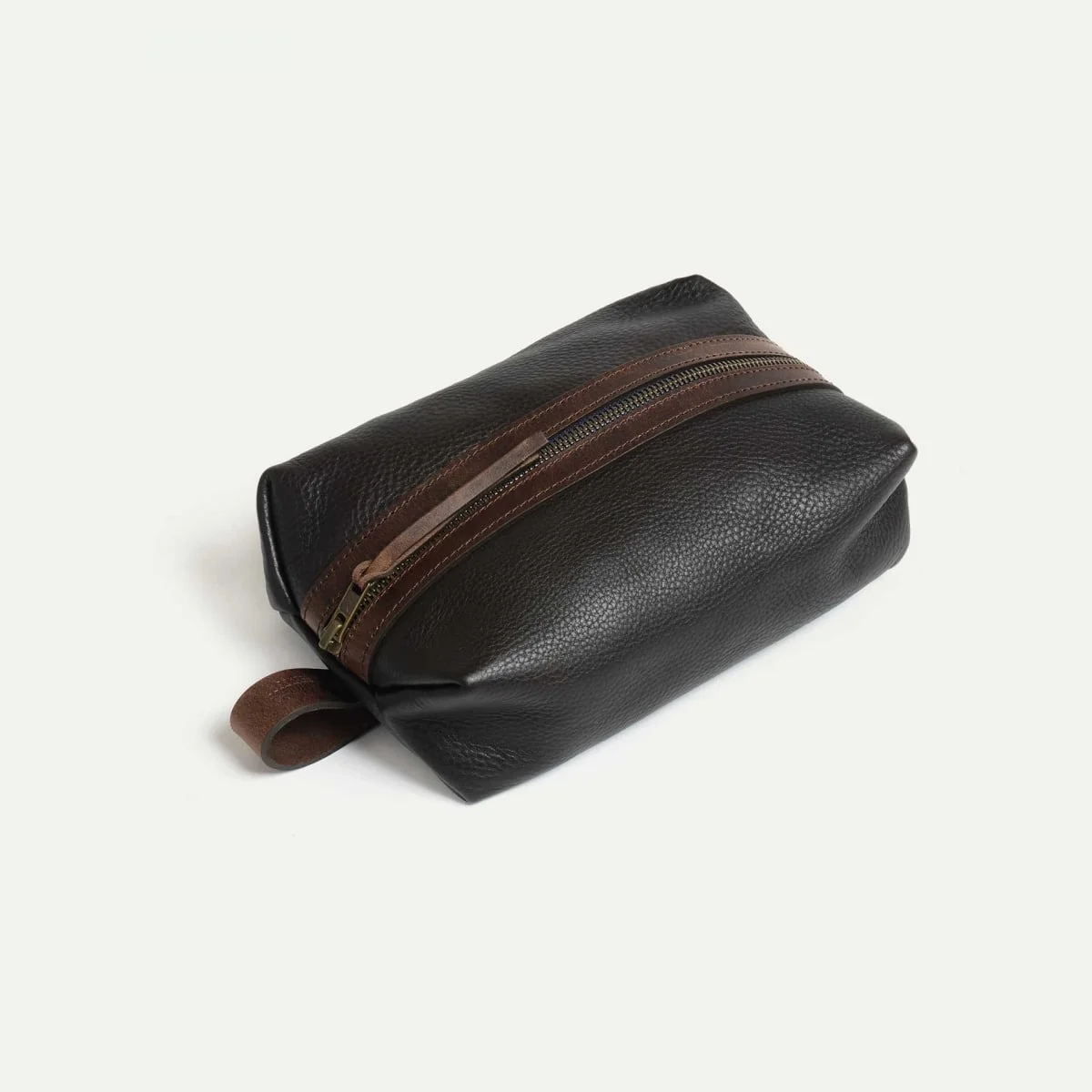 ZAZOU TOILETRY CASE - DARK BROWN - 1