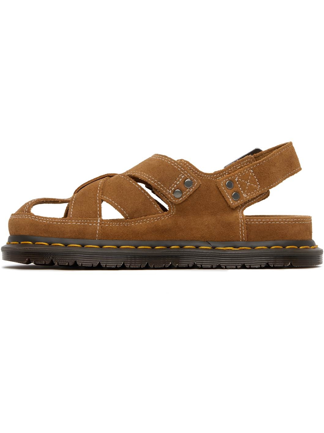 Tan Archive Fisherman Suede Sandals - 3