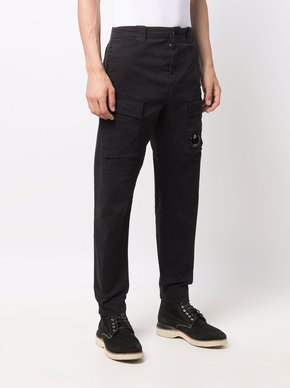 Lens-detail cargo trousers - 3