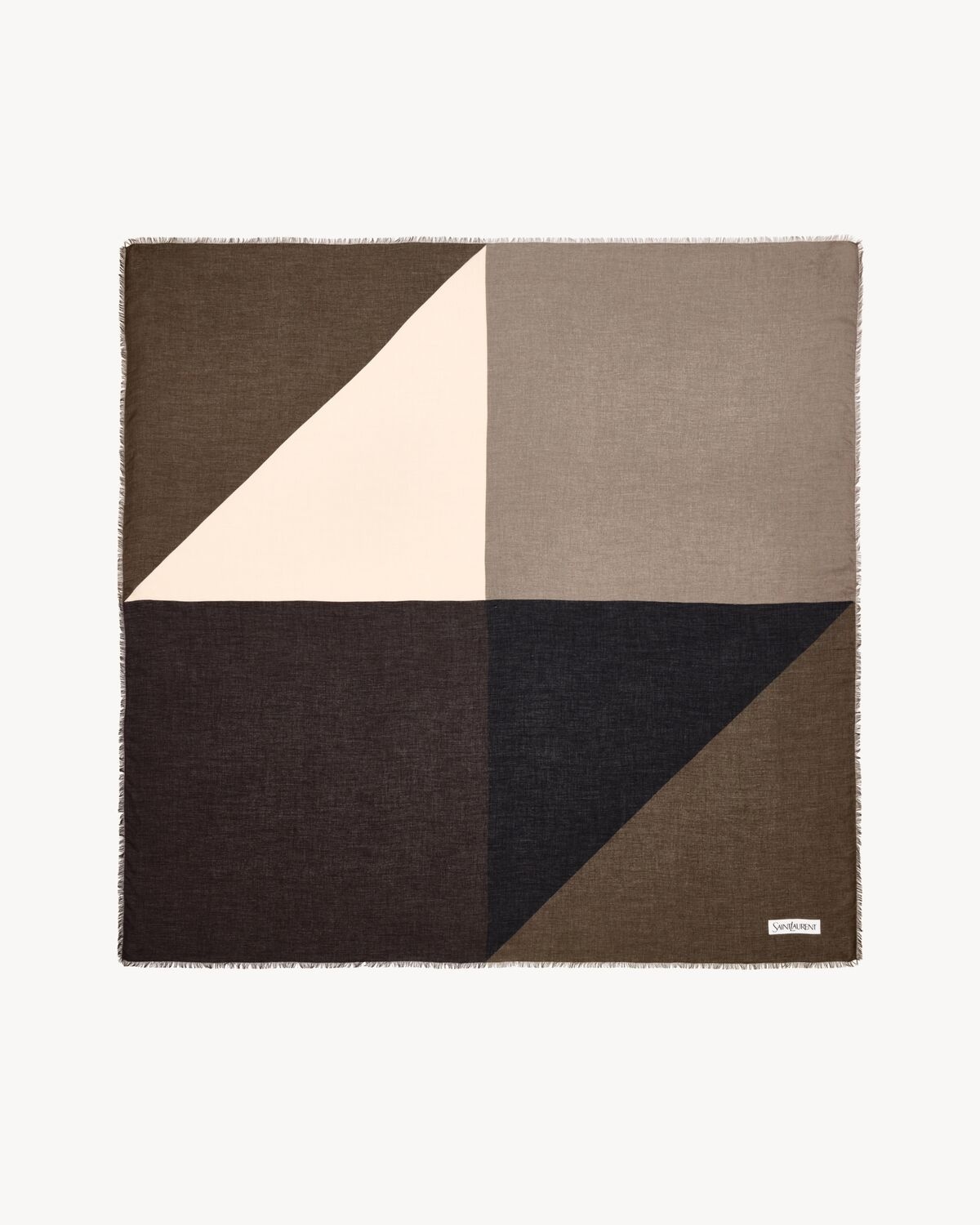 SQUARE SCARF IN GRAPHIC MODAL AND CASHMERE - 2