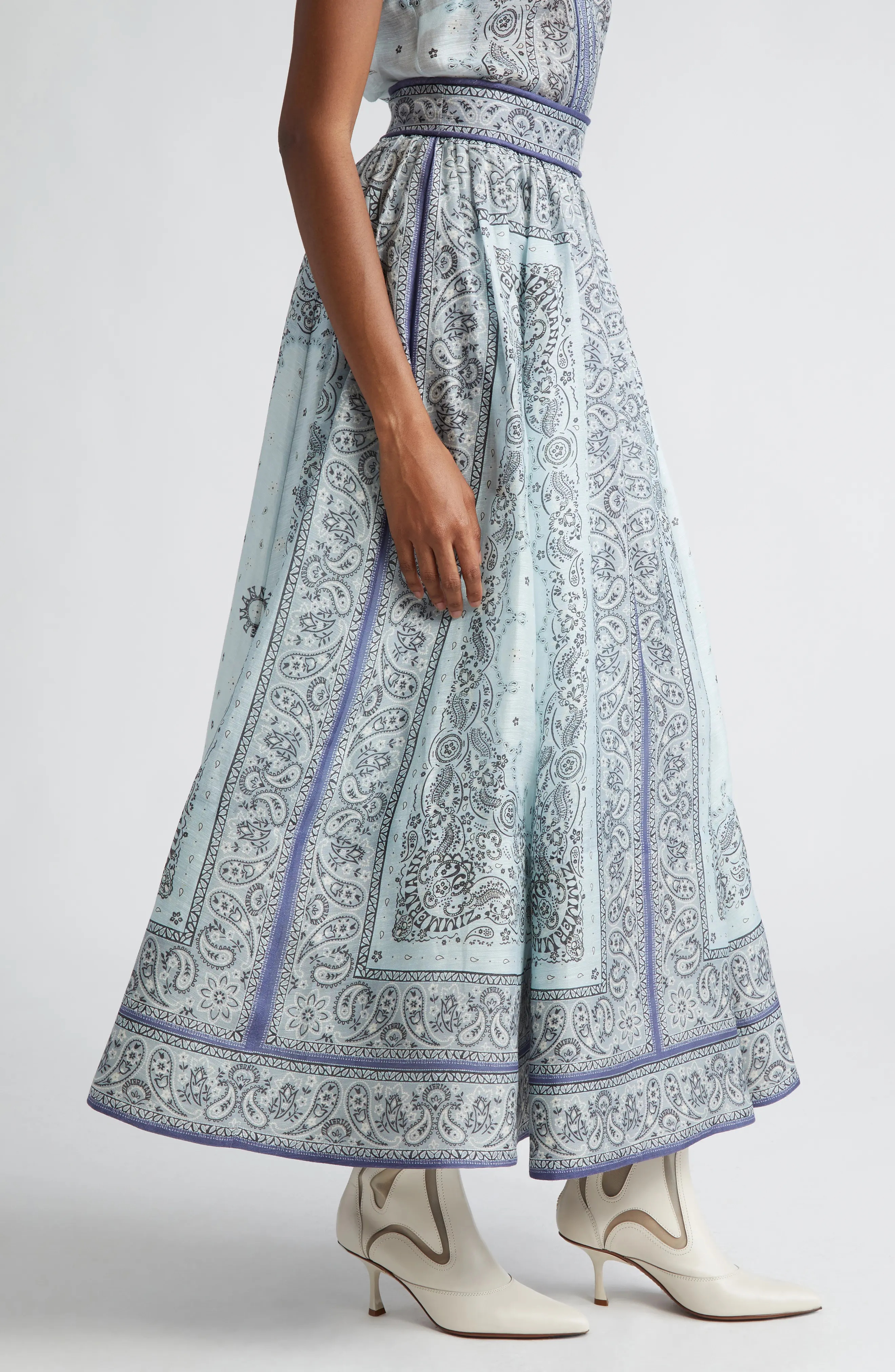 【Zimmermann】MATCHMAKER GATHERED MIDI SKIRT ギャザー マキシ Zimmermann Skirts | Australian Designer Collection | Coveti