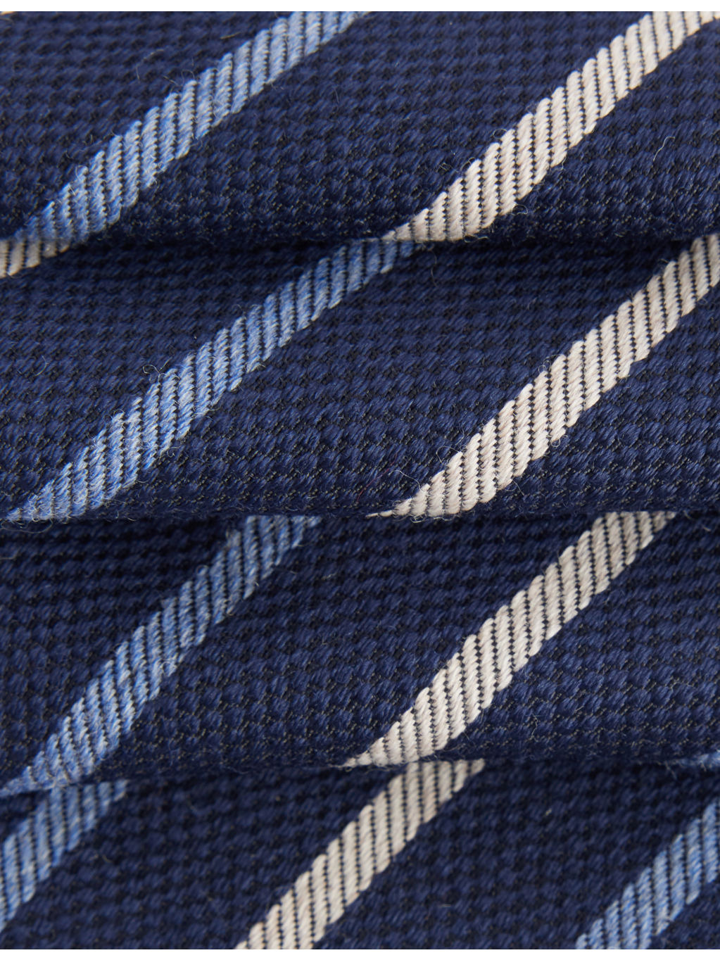 Striped Textured Wool And Silk Tie - 2