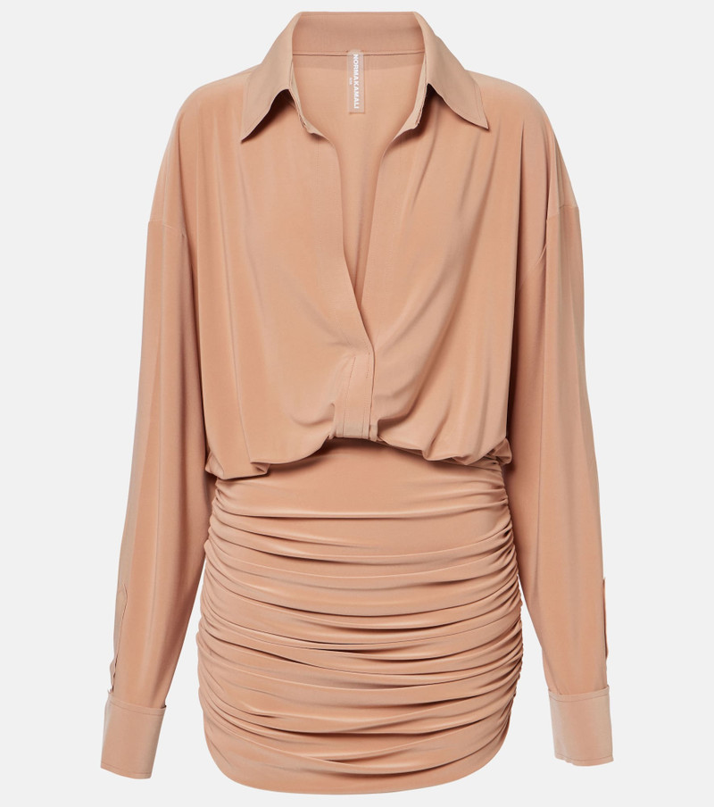 Shirred shirt dress 1
