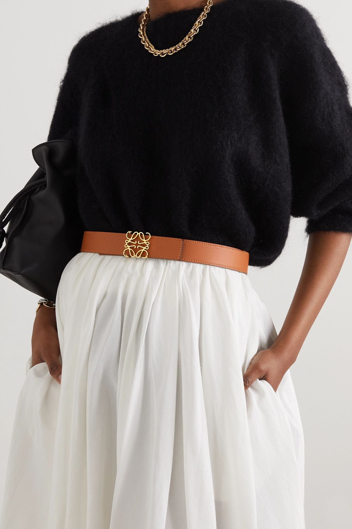 Embellished leather belt - 2