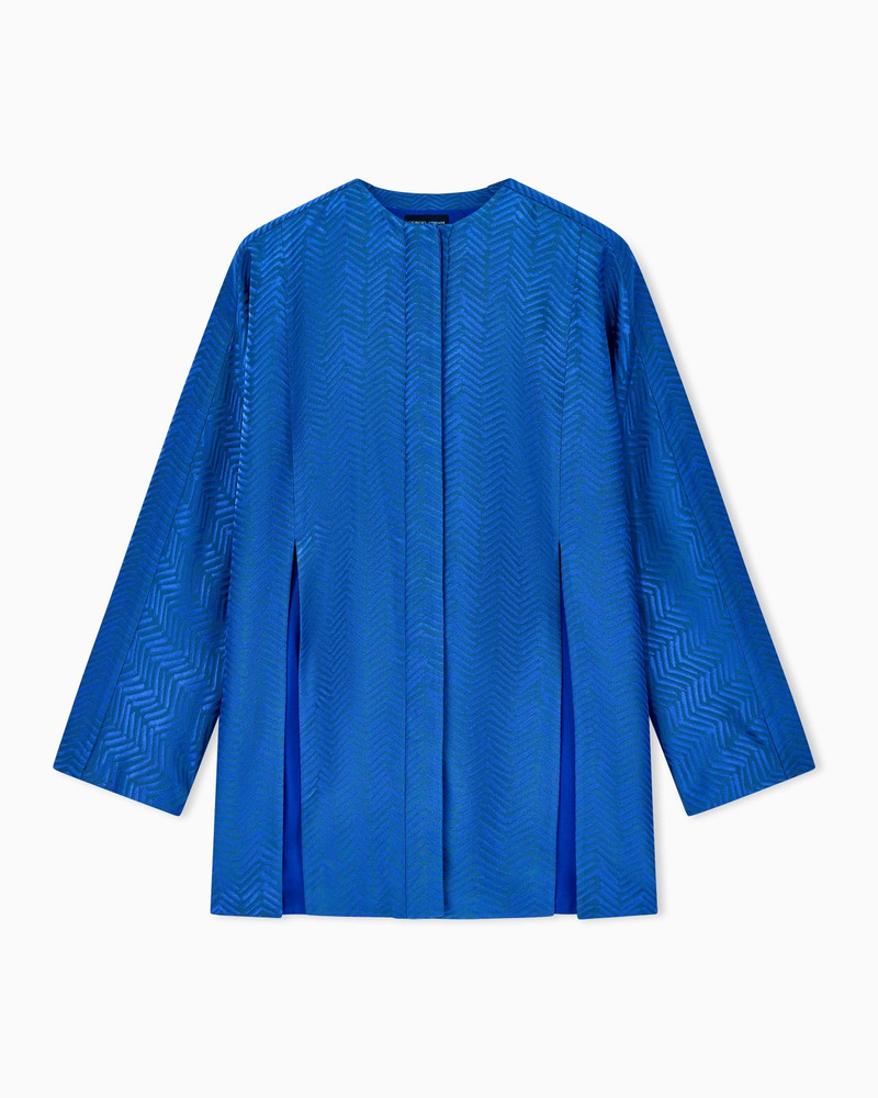 VISCOSE CHEVRON JACQUARD JACKET 1