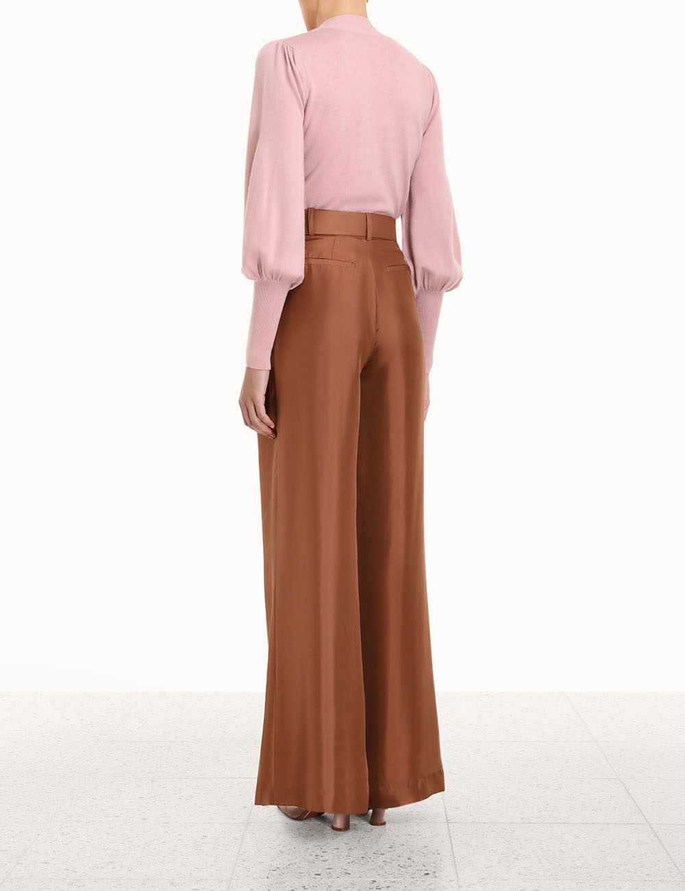 TIE NECK SWEATER - 4