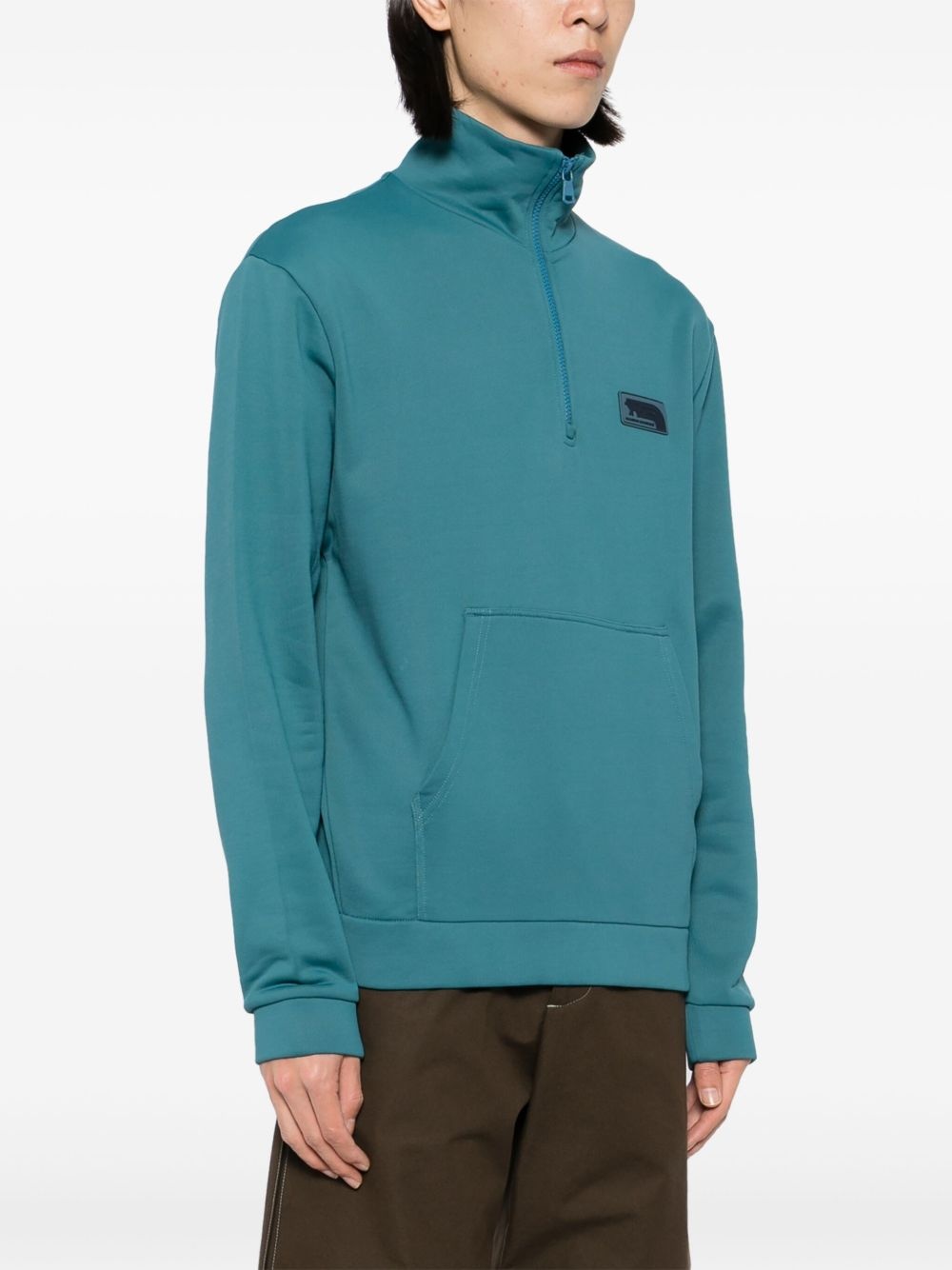 logo patched jacket - 3