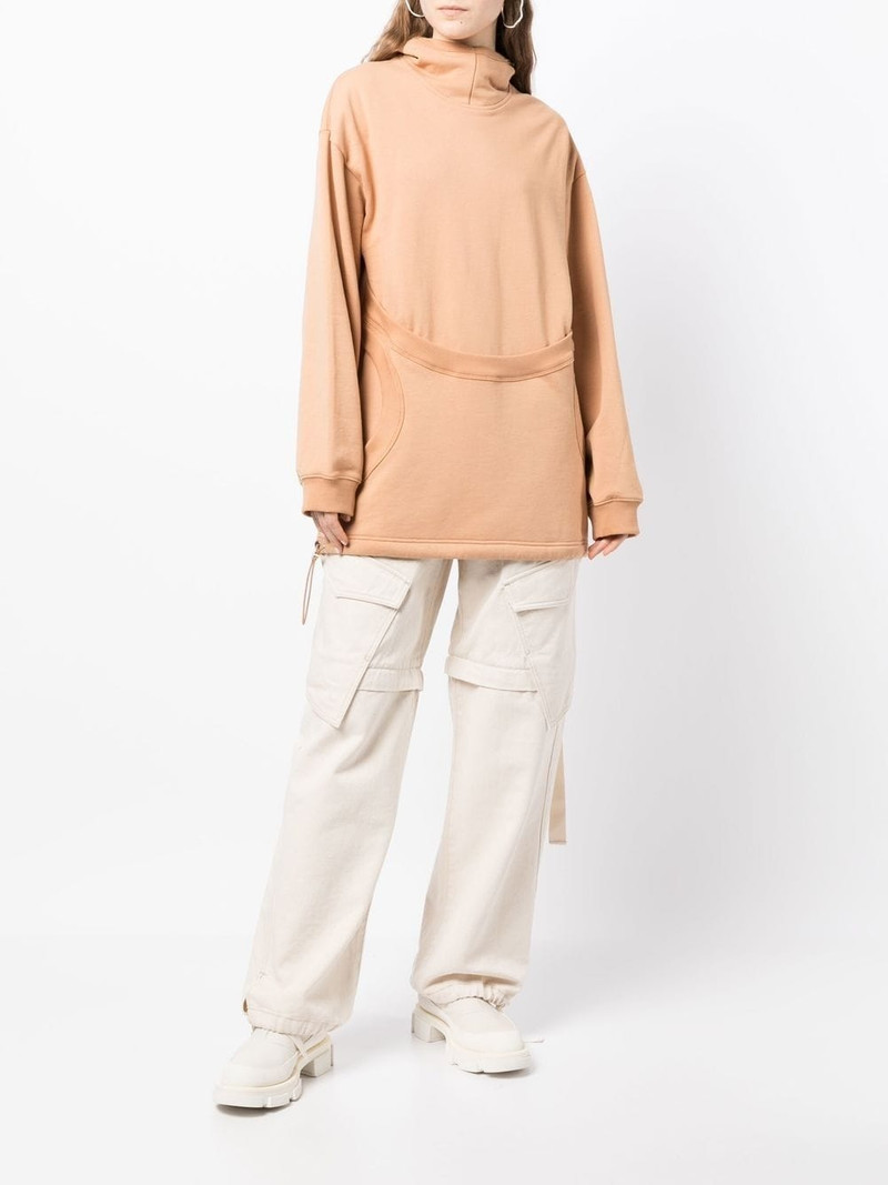 Dion Lee Interlock Mask drawstring hoodie outlook