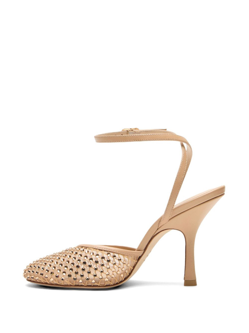 Bareitall crystal-embellished ankle strap pumps 4