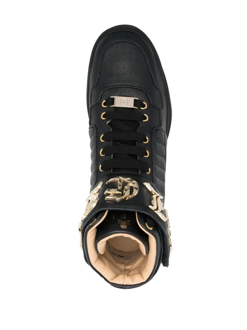 logo high-top sneakers 4