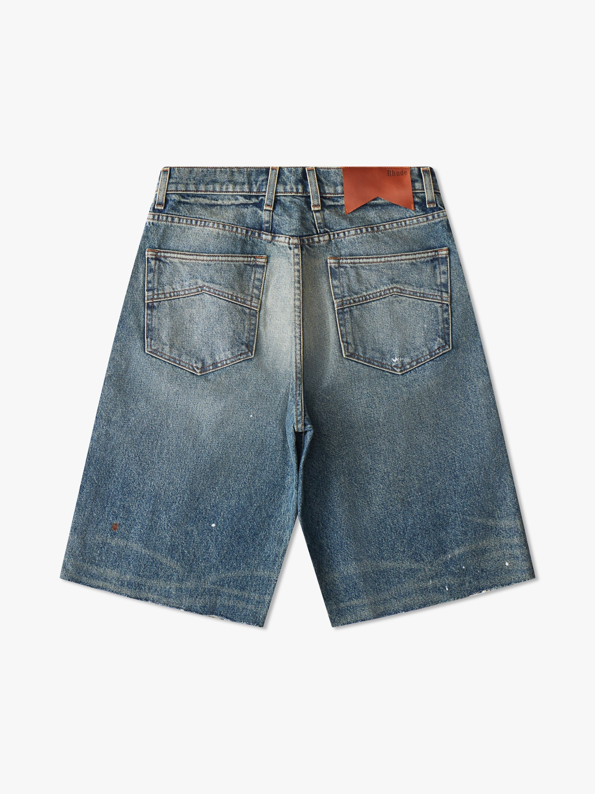 DISTRESSED DENIM SHORTS - 2