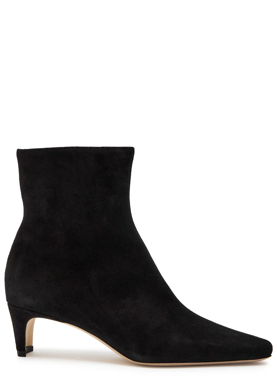 Staud Wally Suede Ankle Boots - 1