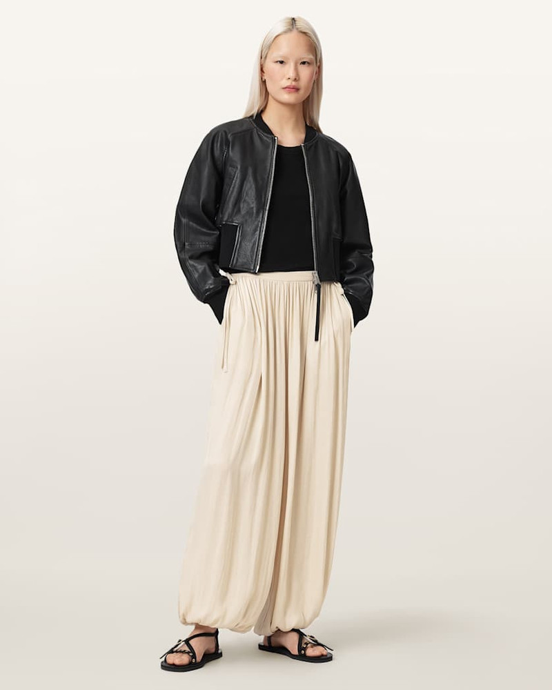 ALLSAINTS ESHE BAGGY FIT SATIN PANTS outlook