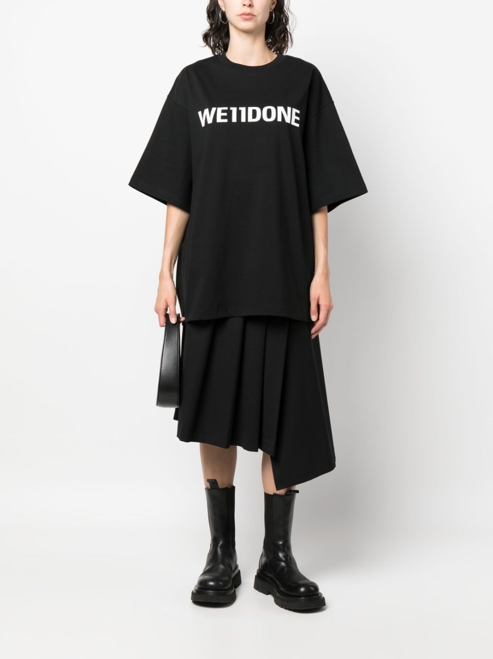 logo-print cotton T-shirt - 3