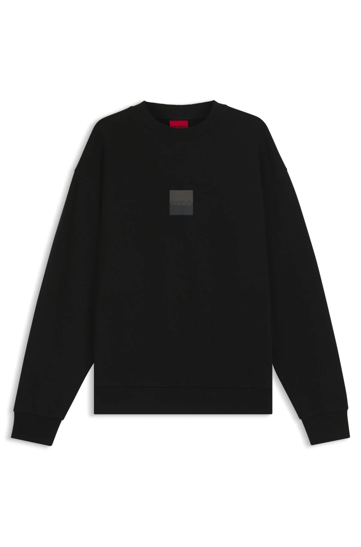 COTTON-TERRY SWEATSHIRT WITH SPLIT LOGO - 1