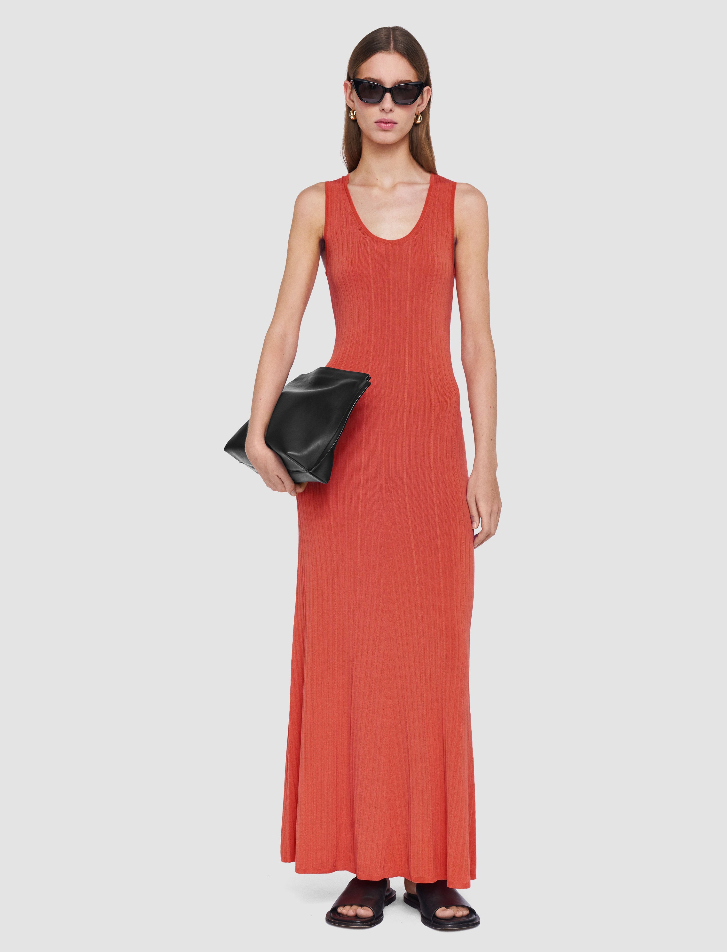 Viscose Rib Knit Dress - 2