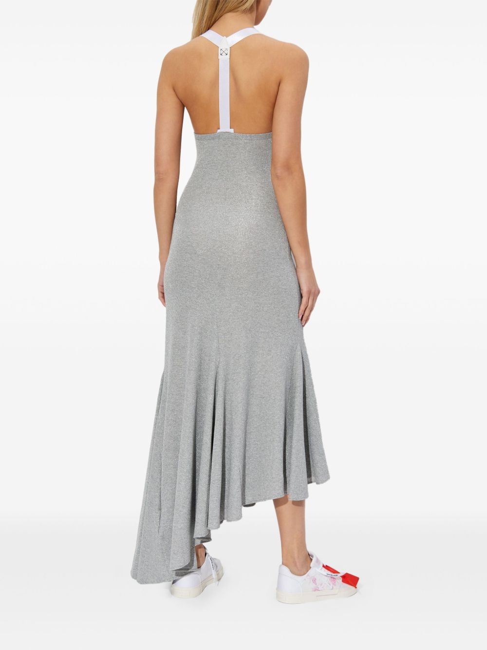 ribbed-knit midi dress - 4