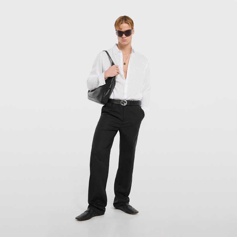 GUCCI GG silk jacquard shirt outlook