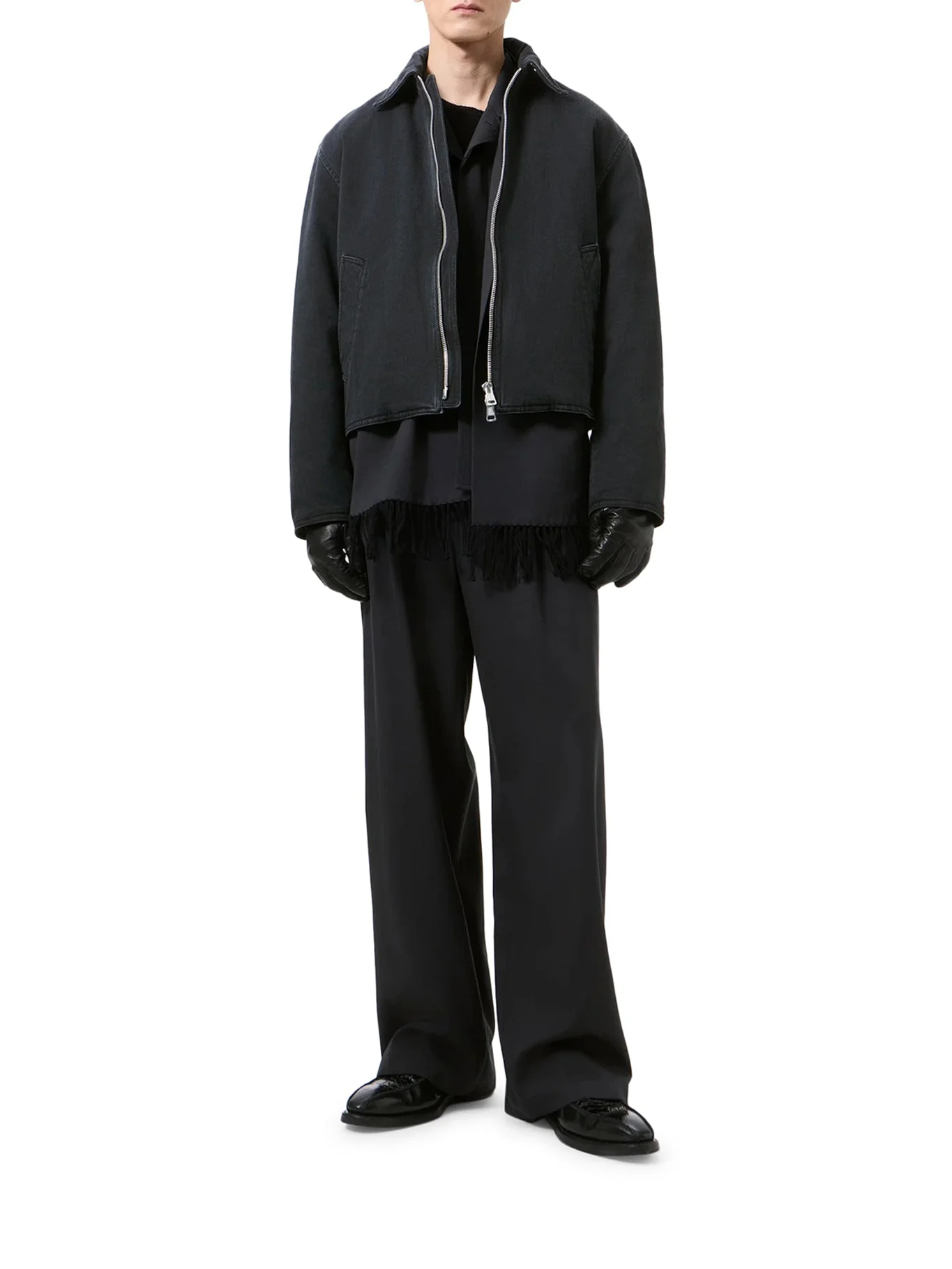 ORGANIC COTTON ZIP-UP ENZYME-WASH JACKET - 1