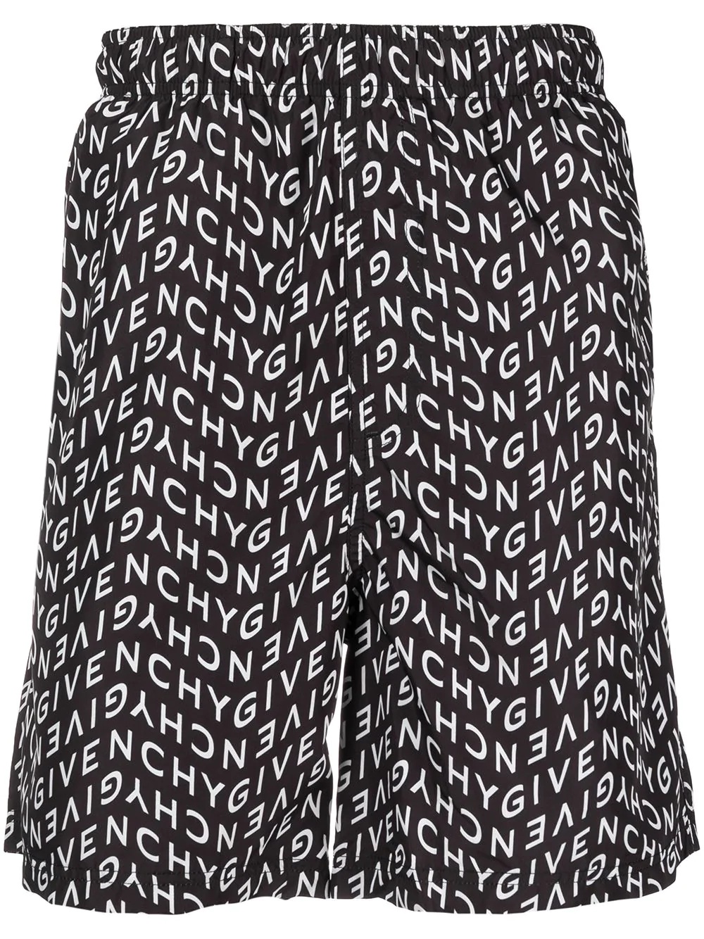 logo pattern swimming shorts - 1