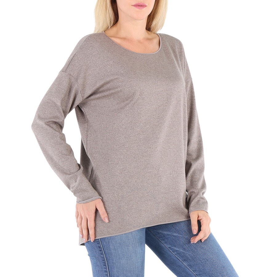 Wolford Ladies Dove Fine Wool-jersey Loose Fit Pullover - 4