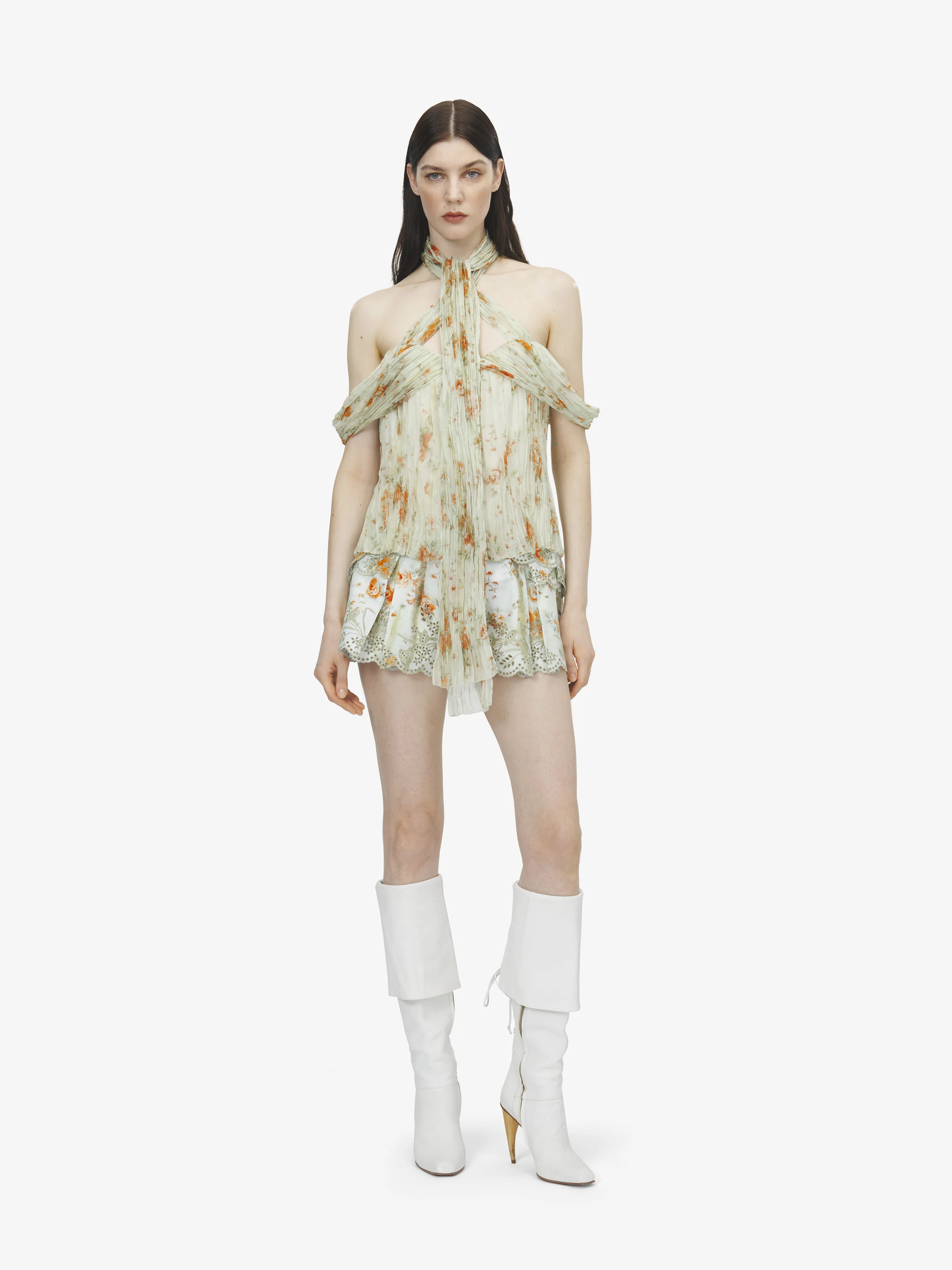 Sangallo Floral Micro Shorts - 1