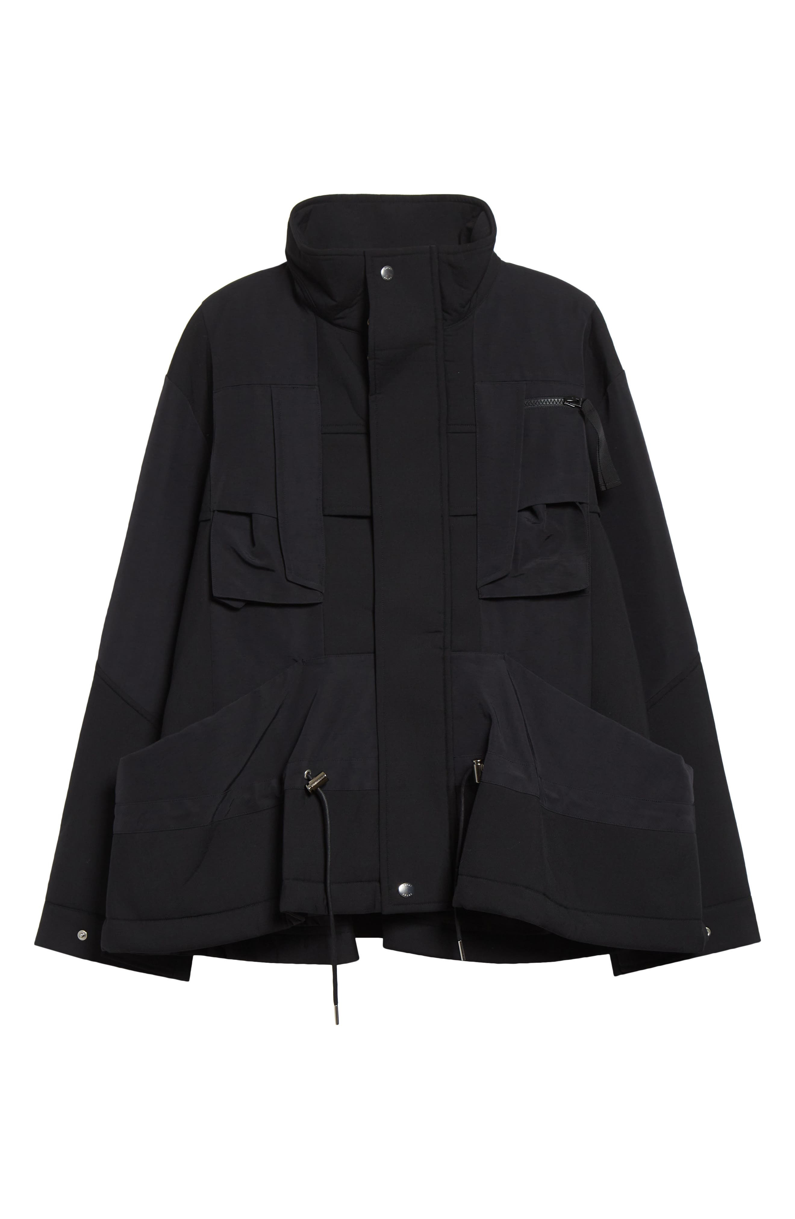 Sacai Mixed Media Jacket in Black at Nordstrom - 7