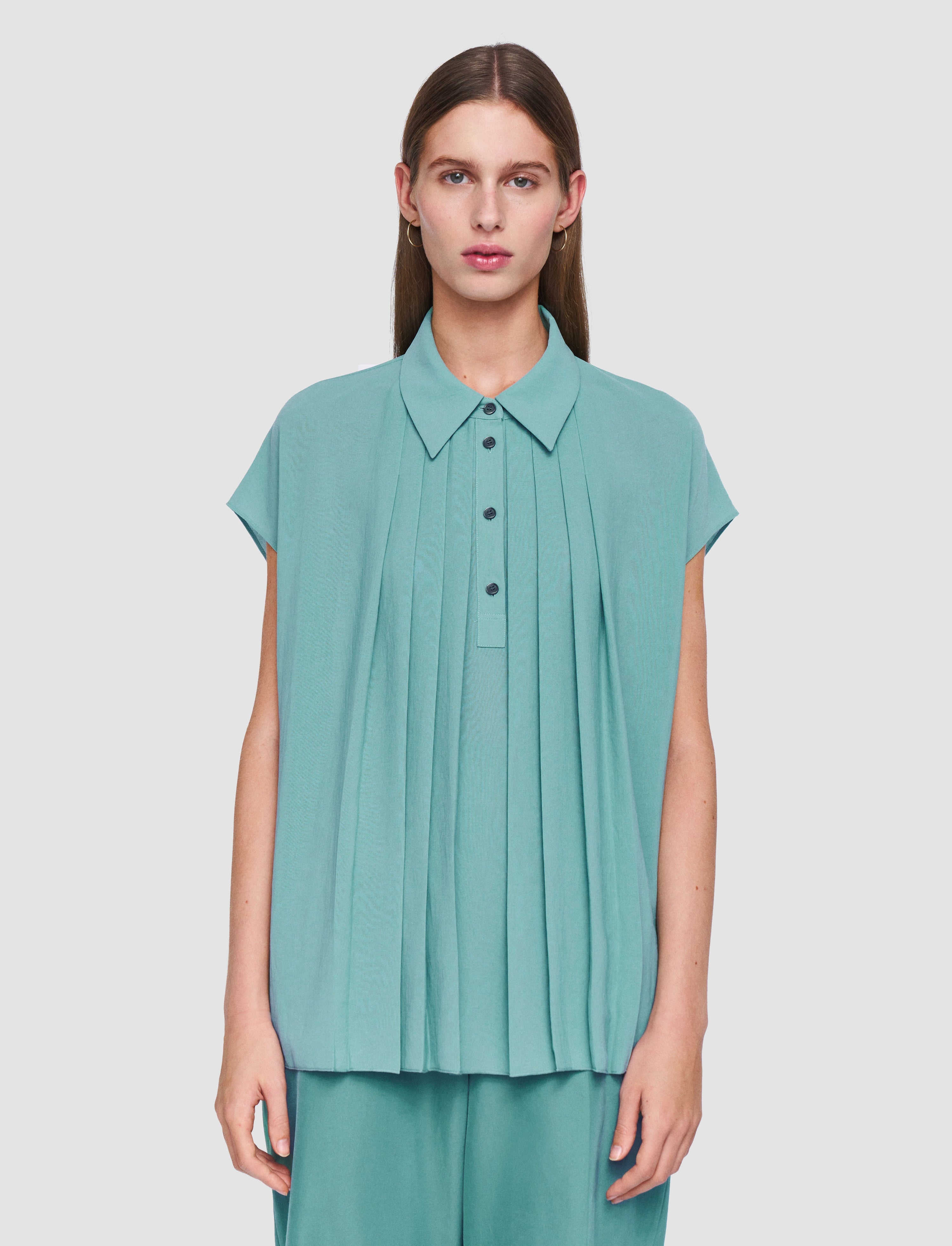 Antin Airy Plissé Blouse - 3