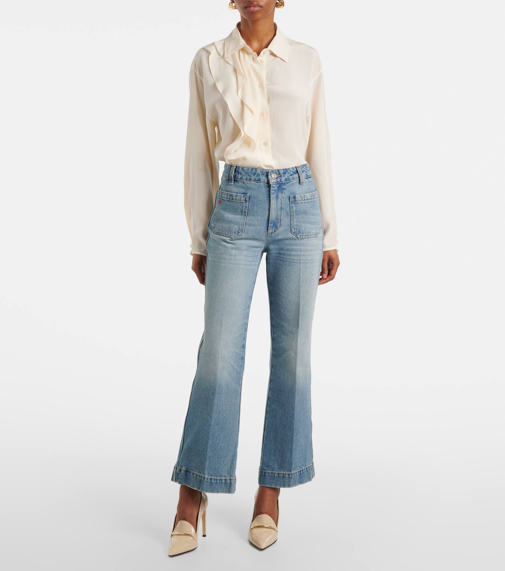 Alina cropped bootcut jeans - 7