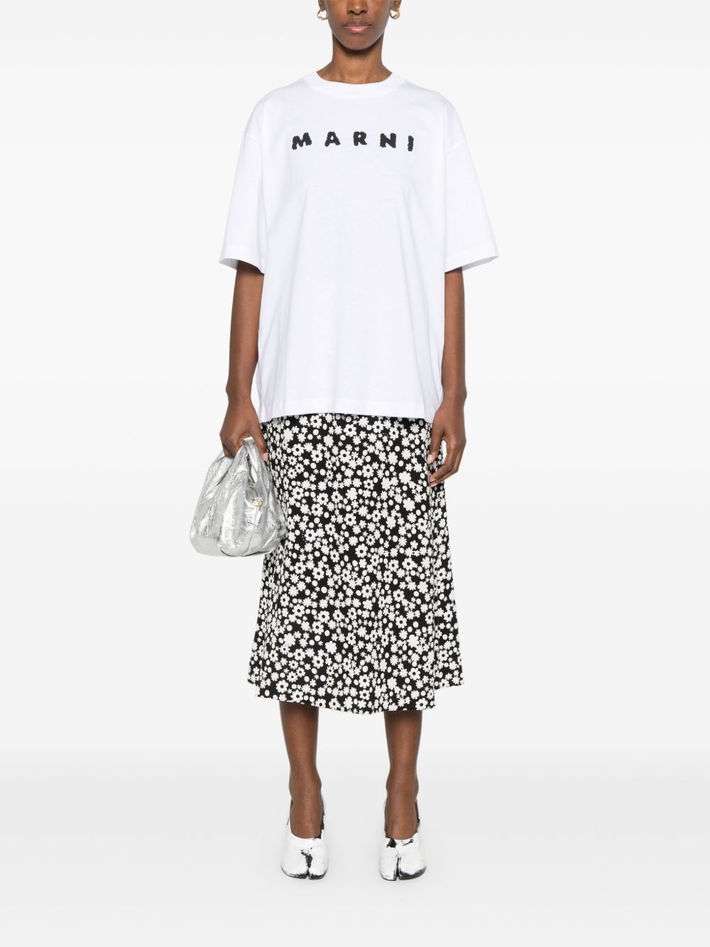 Marni Women T-Shirt With Logo - 2
