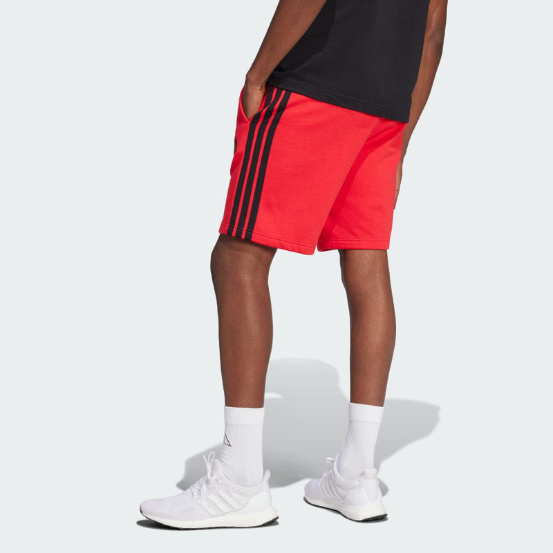 Essentials 3-Stripes Fleece Shorts 3