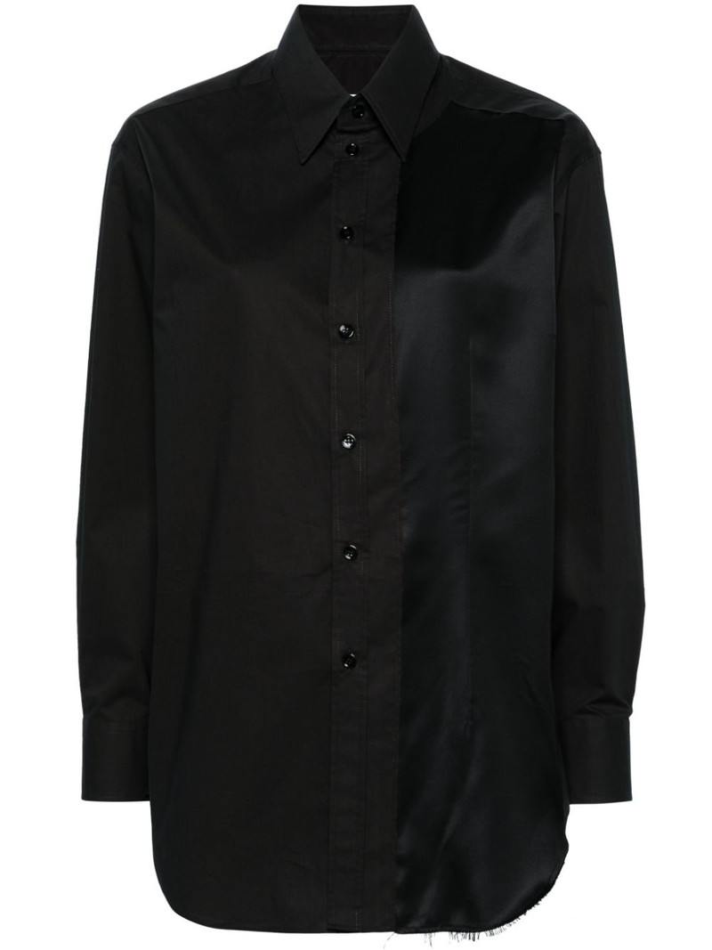 panelled cotton shirt 1