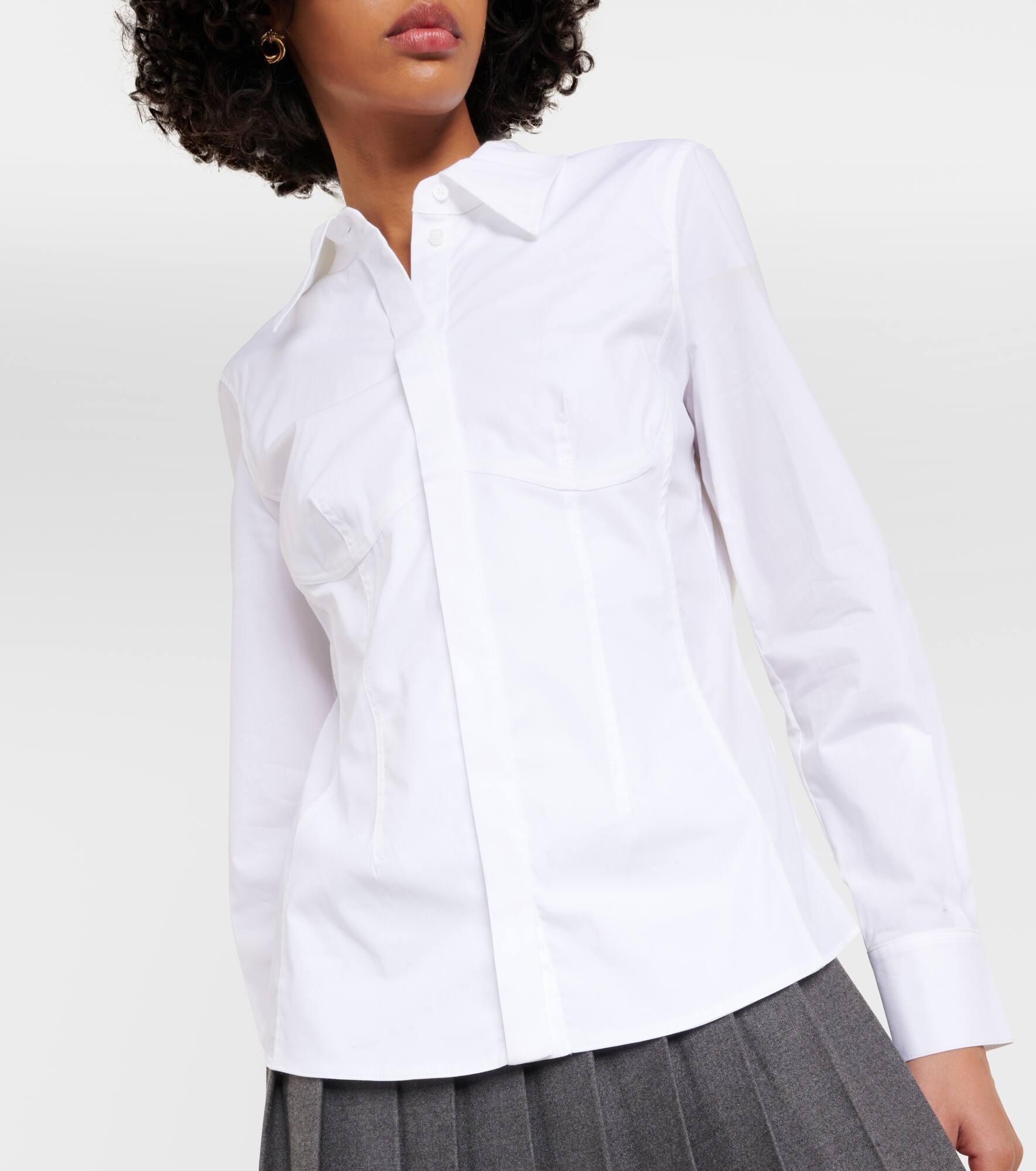 Poplin Power cotton-blend shirt - 6