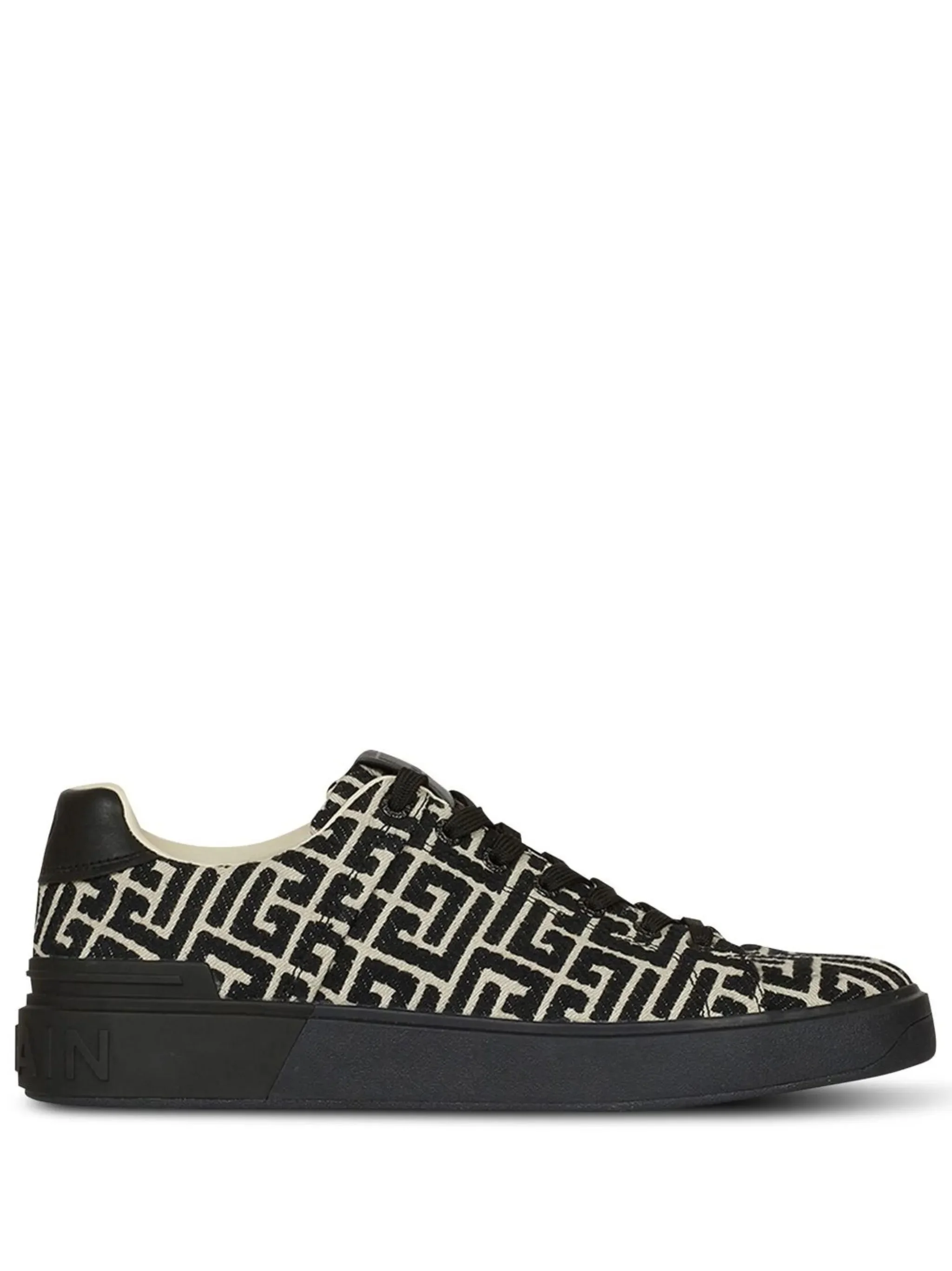 Balmain B-Court Monogram Sneakers - 1