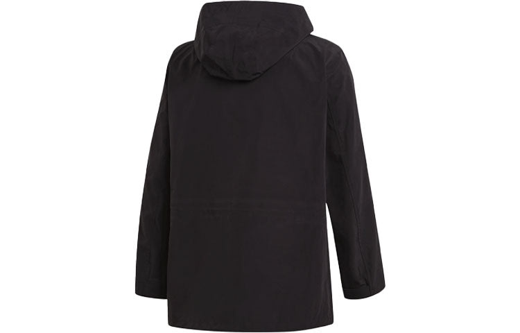 Men's Y-3 Casual hooded Windproof Jacket Black GK4569 - 2