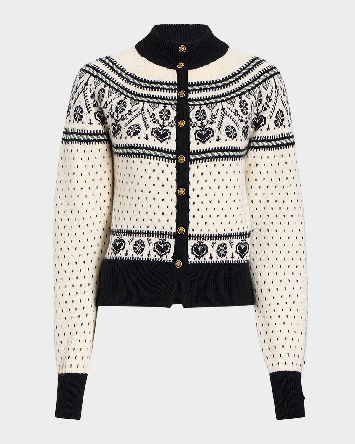 Marc Intarsia Cashmere Cardigan - 1