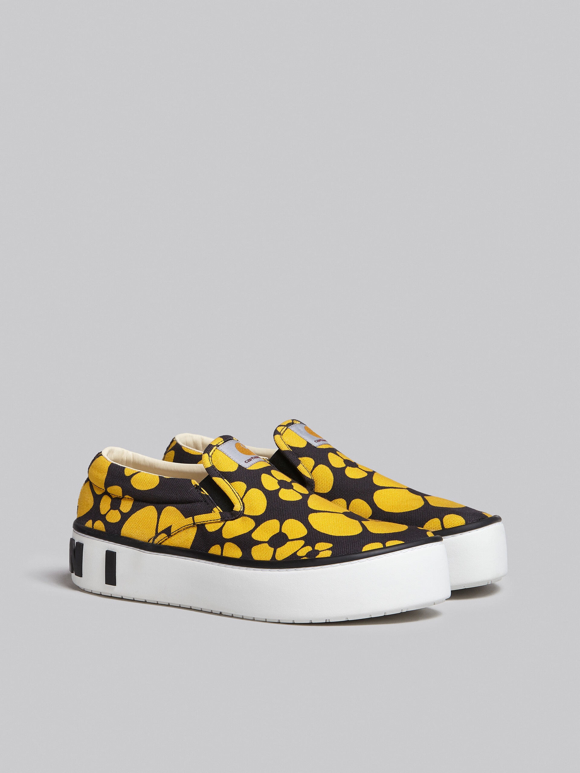 MARNI X CARHARTT WIP - YELLOW SLIP-ON SNEAKERS - 2
