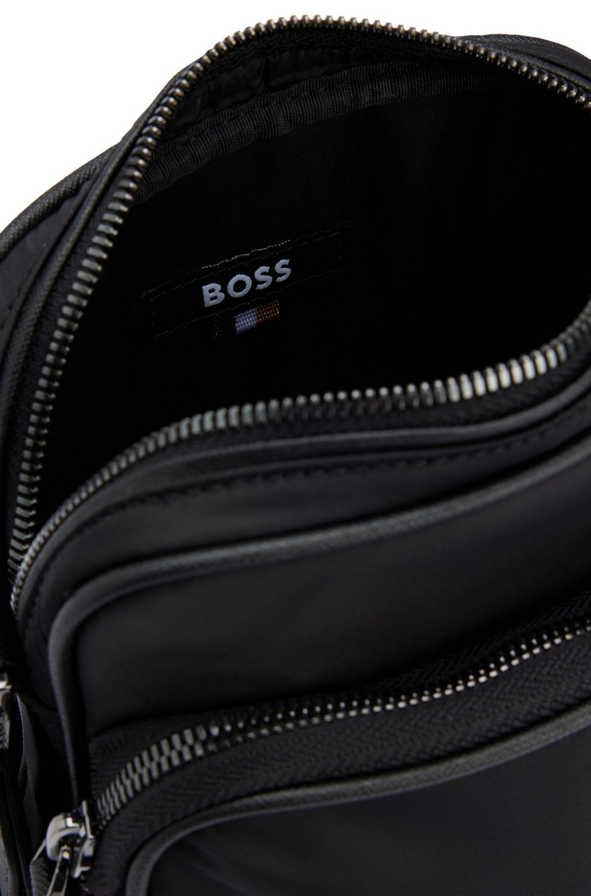 TWILL REPORTER BAG WITH DOUBLE B MONOGRAM - 6