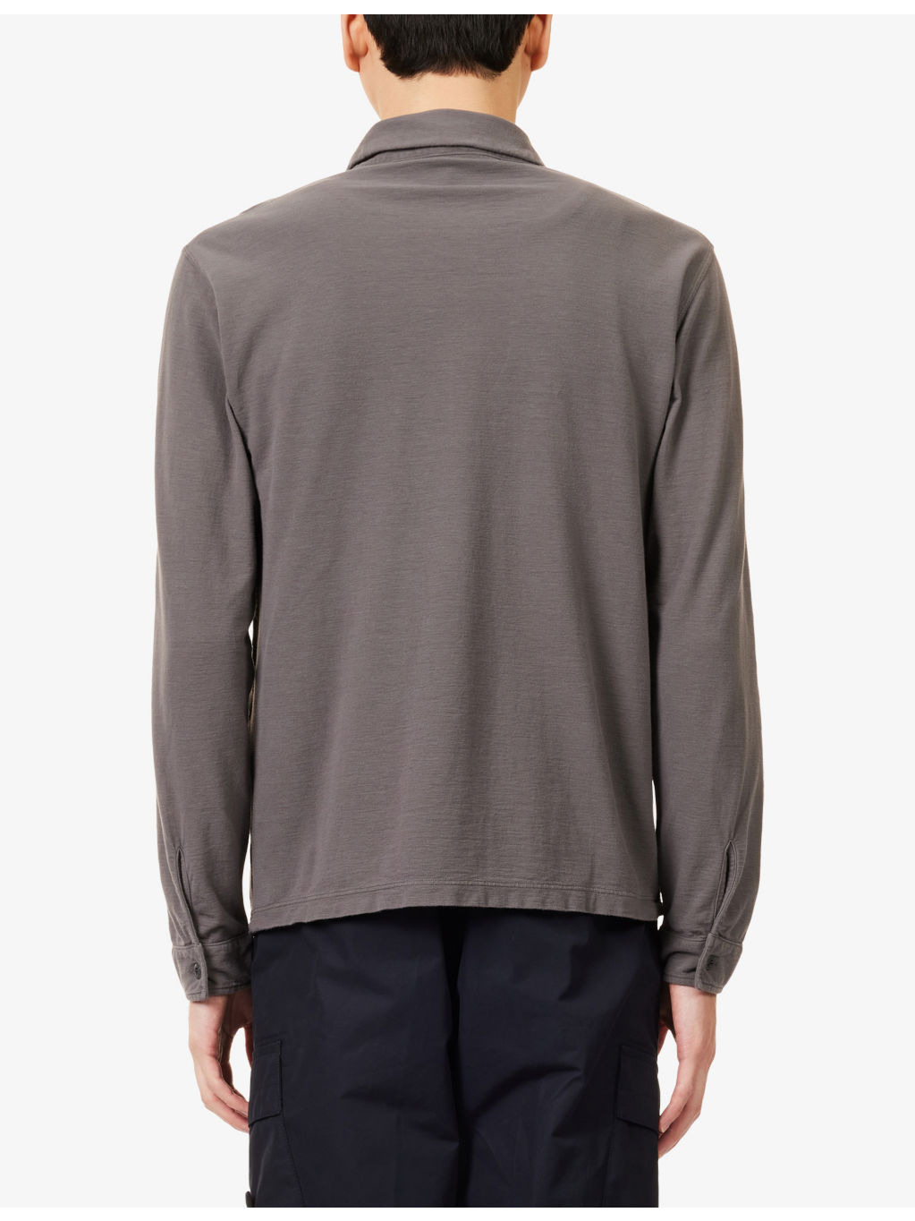 Jersey Ghost Long-Sleeve Cotton-Jersey Polo Shirt - 4