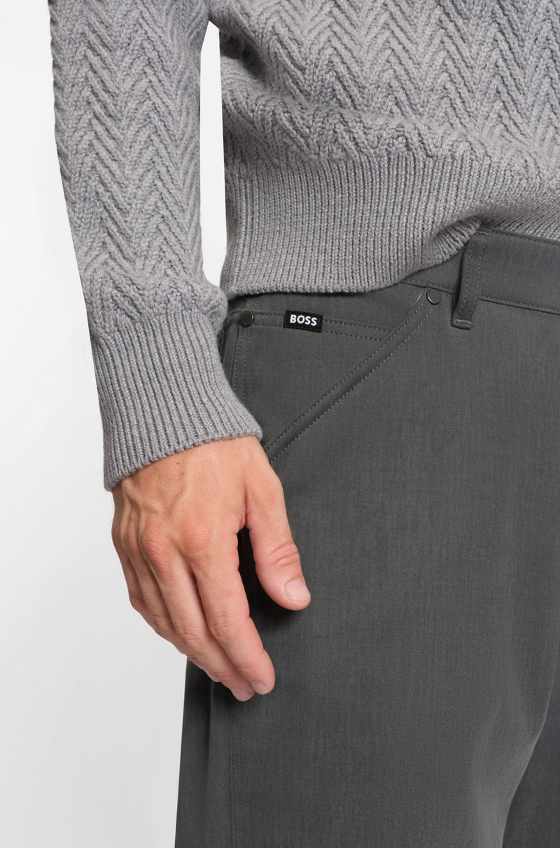 JEANS IN MELANGE COTTON DENIM 5