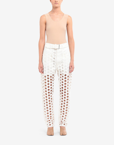 Maison Margiela All-over punched hole jeans outlook