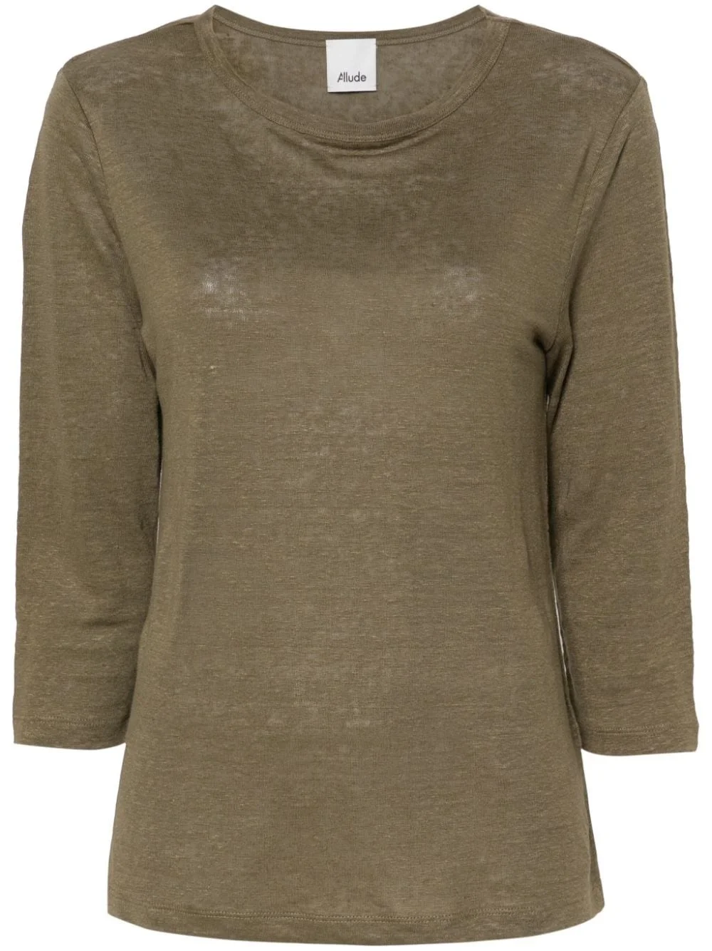 boat-neck linen jumper - 1