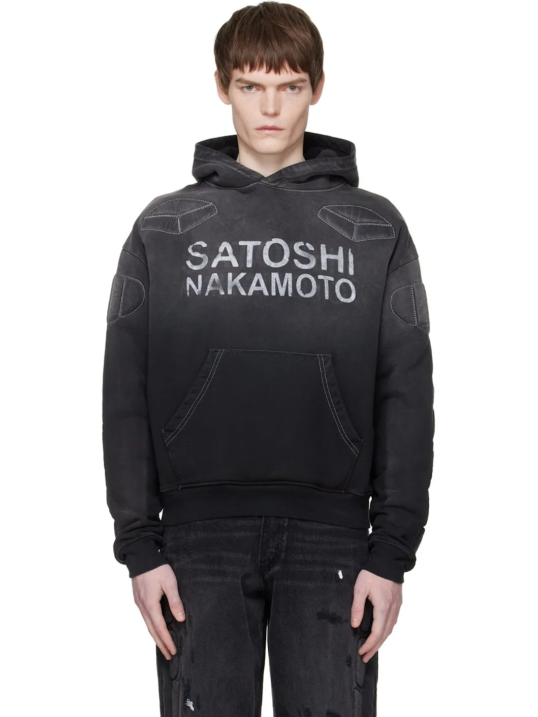 Black Moto Hoodie - 1