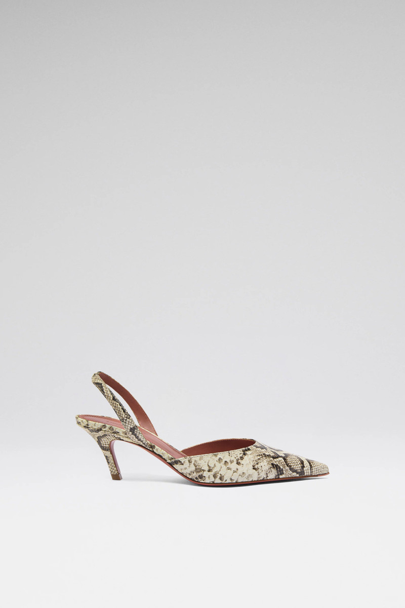 SOFIA SLING 60 SHINY SNAKESKIN PRINT LEATHER 1