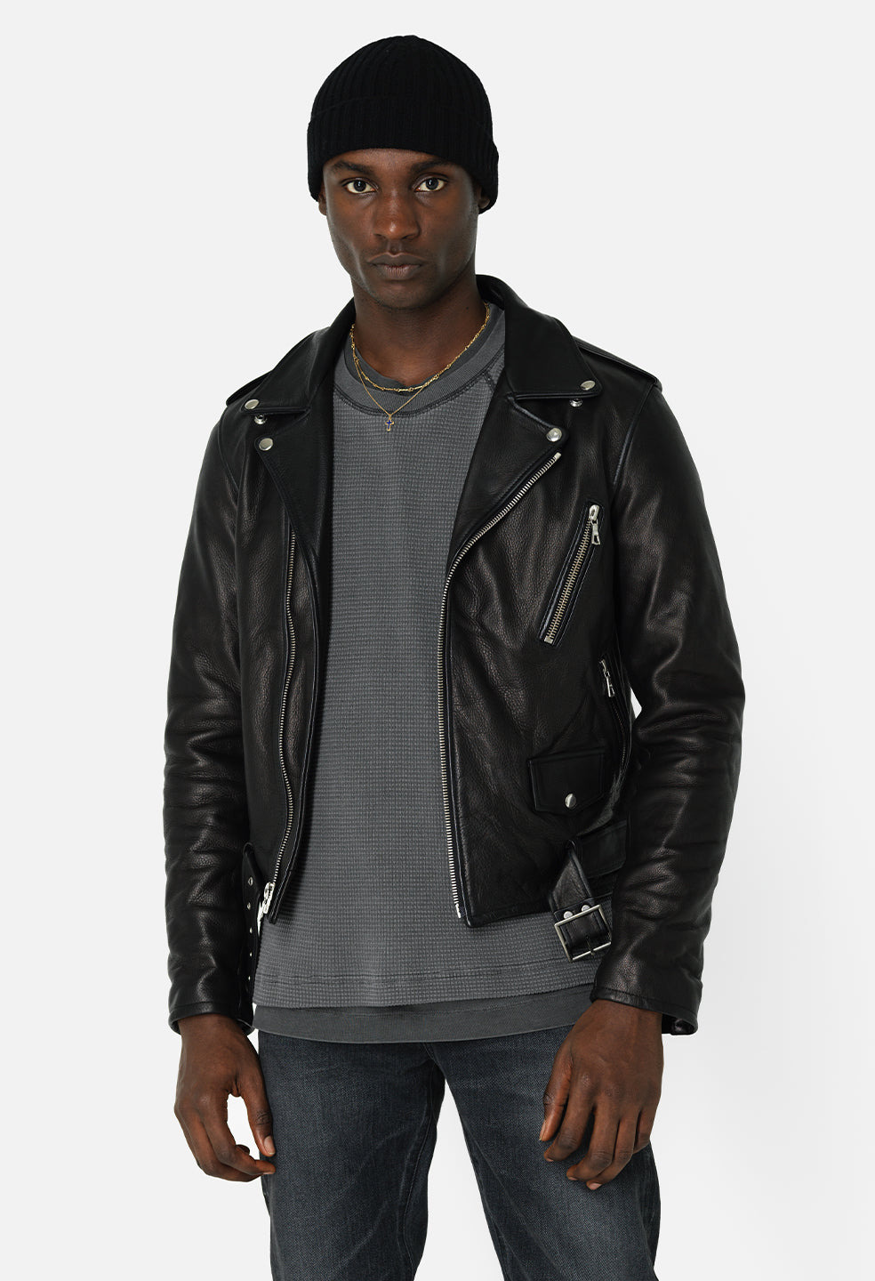 LEATHER MOTO JACKET - 2
