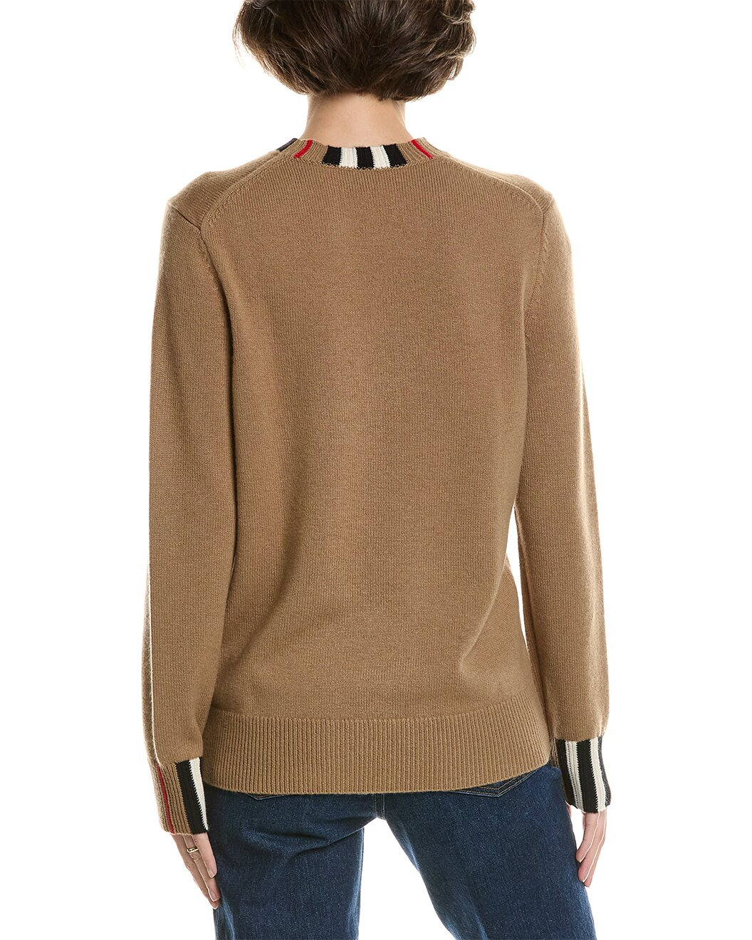 Burberry Check Wool & Cashmere-Blend Sweater - 2