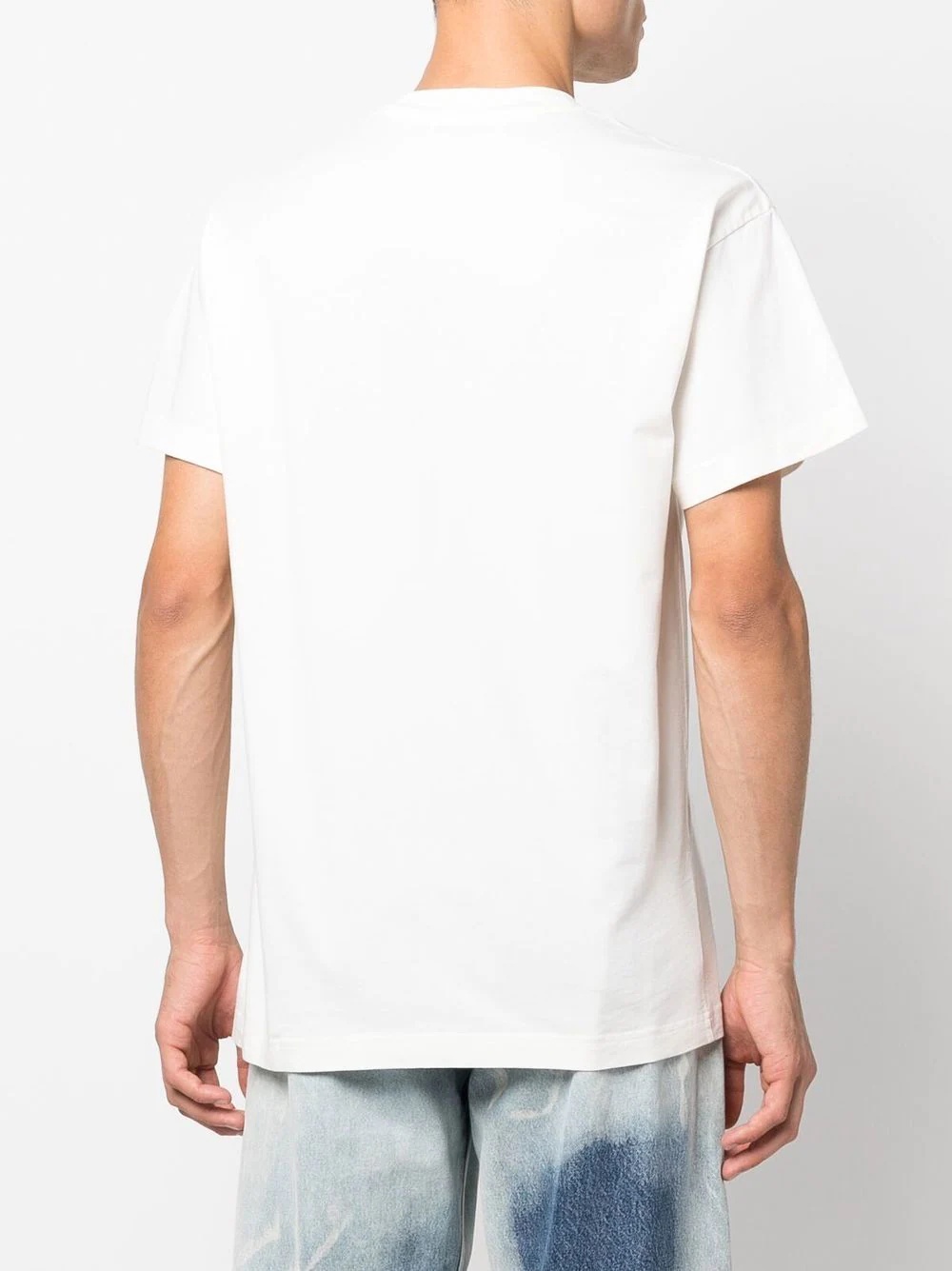 embroidered-logo detail T-shirt - 4